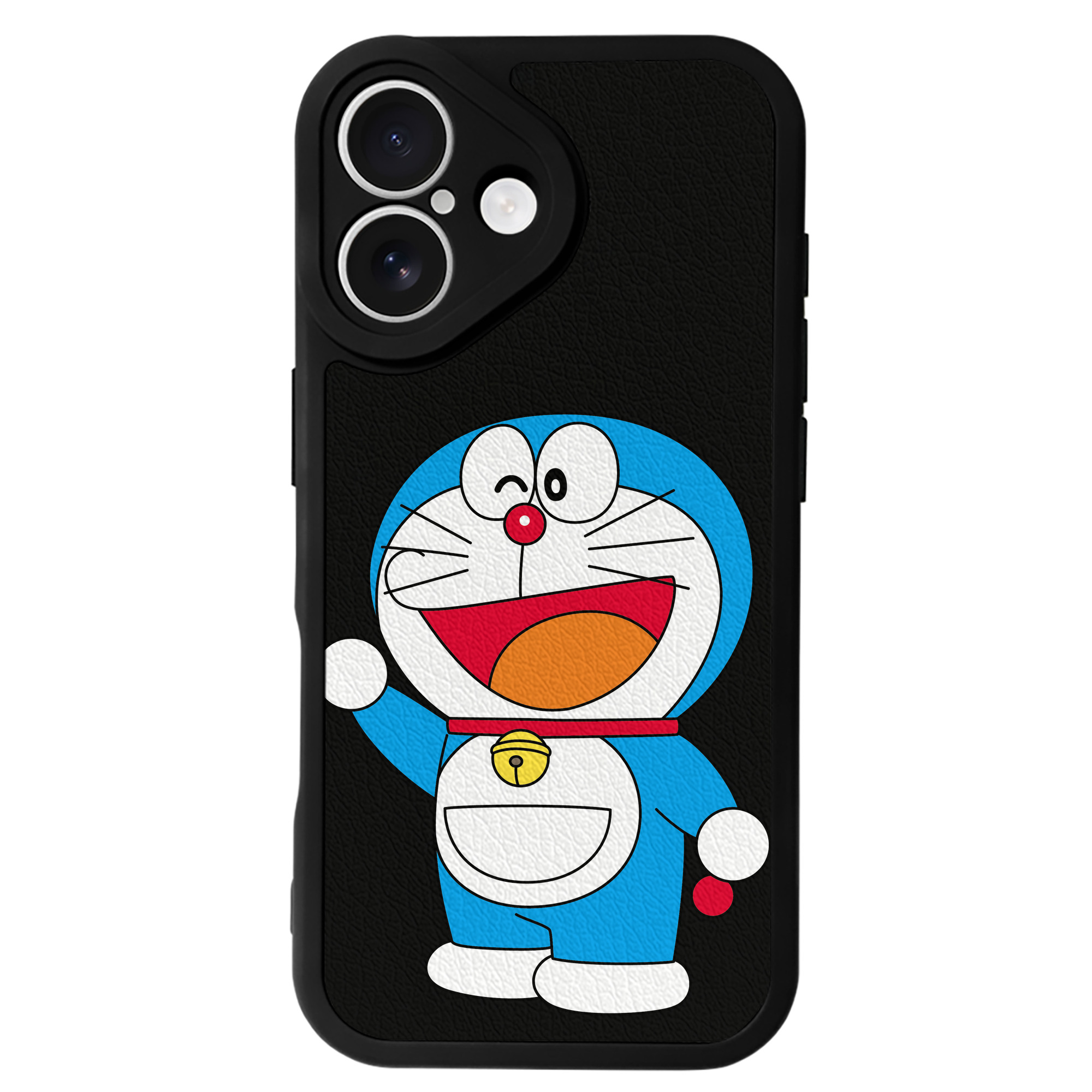（画像用） ドラえもん Doraemon 【iPhone 16シリーズ対応】シリコンスマホケース（レザー調） 材質：シリコン